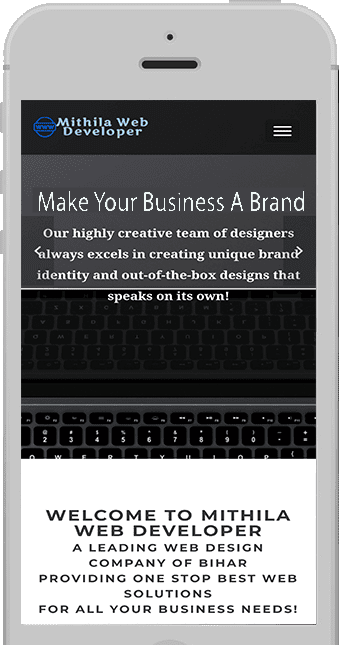 RESPONSIVE MOBILE WEBSITE Designing